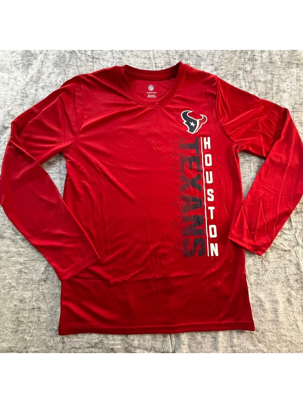 Houston Texans Long Sleeve T-Shirt NFL XL Red Screen Printed